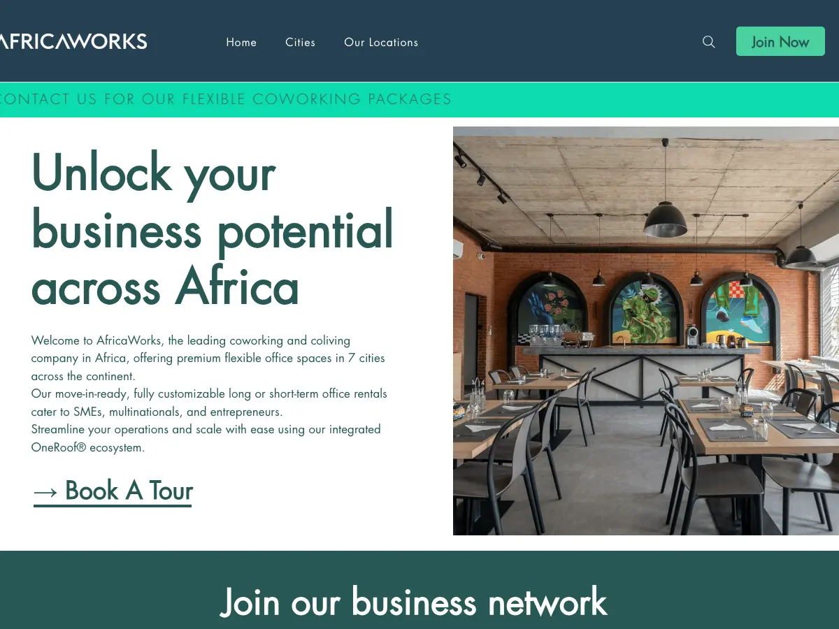 AfricaWorks Cape Town @ CBD's website