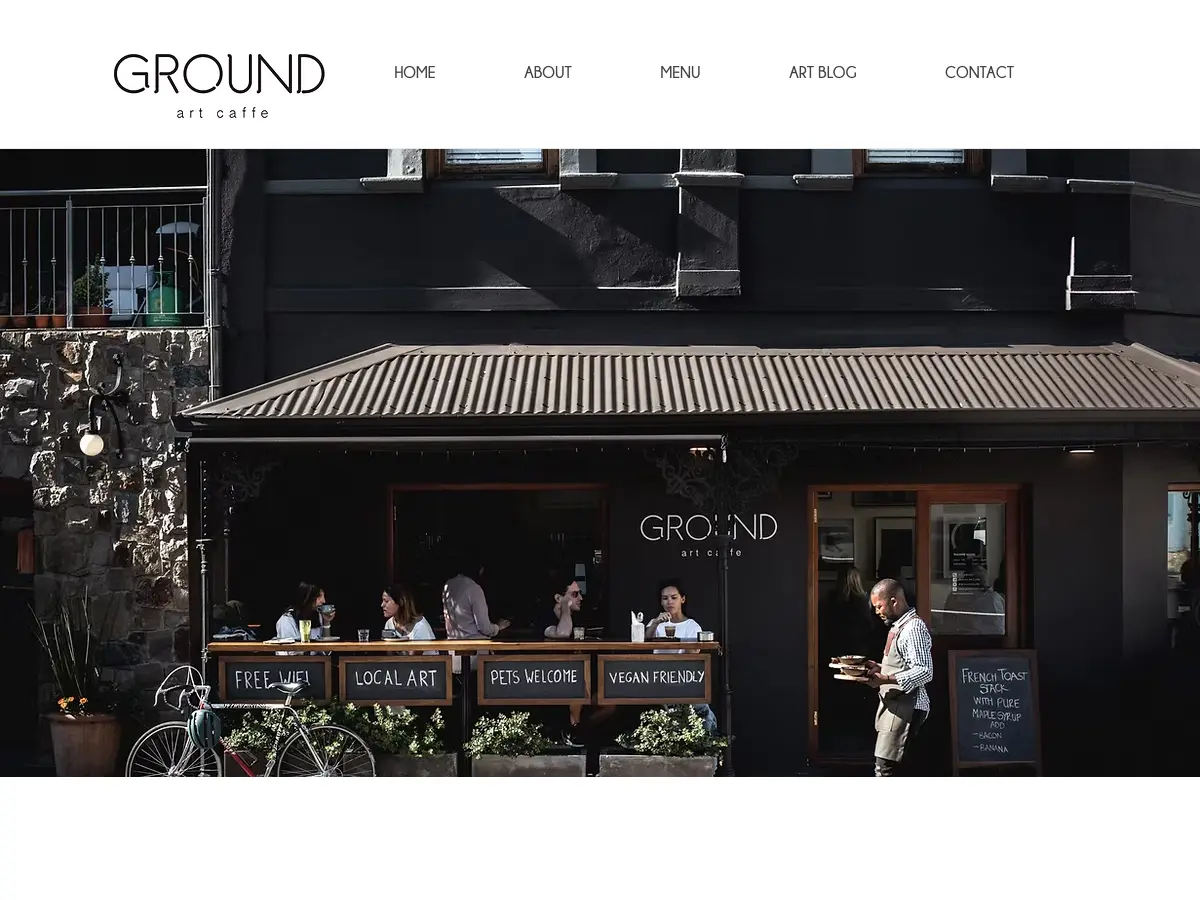 Ground Art Caffe's website