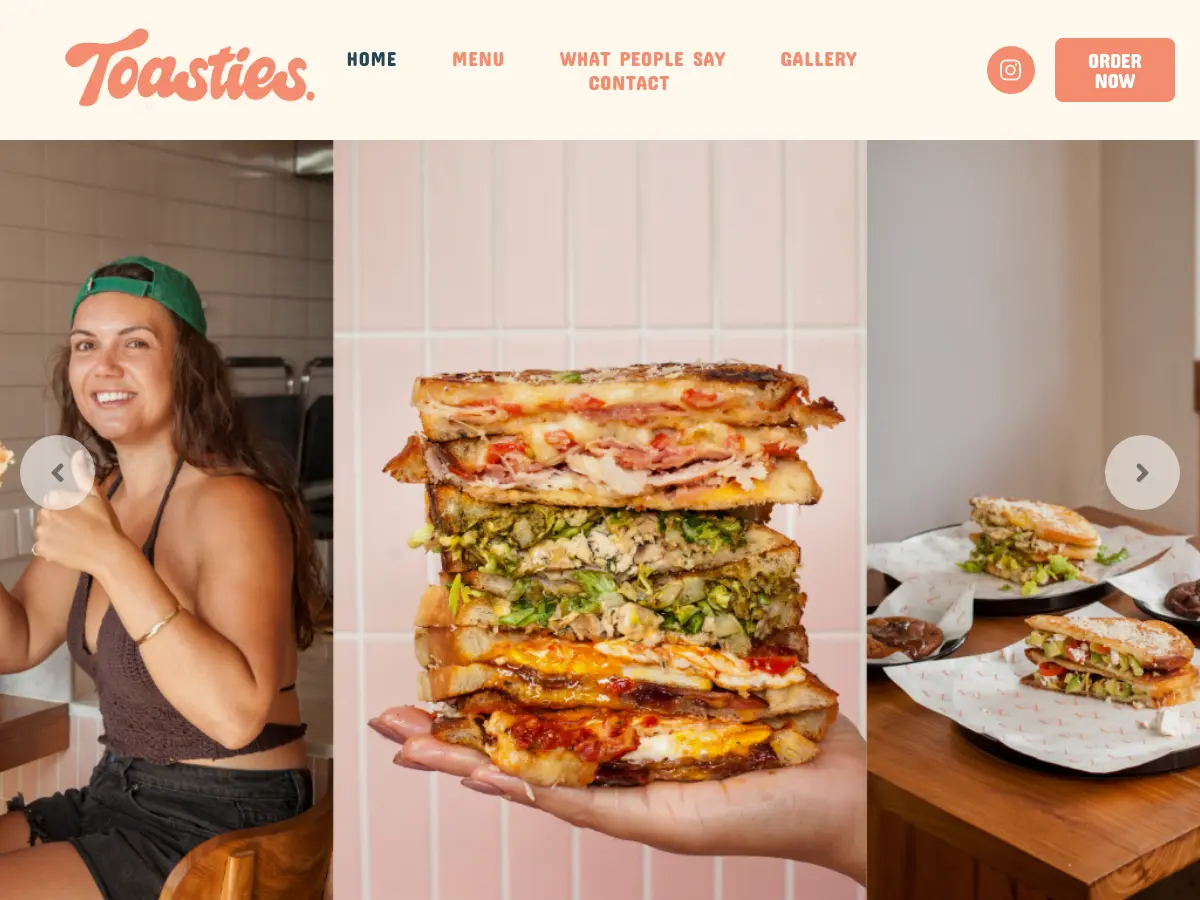 Toasties's website