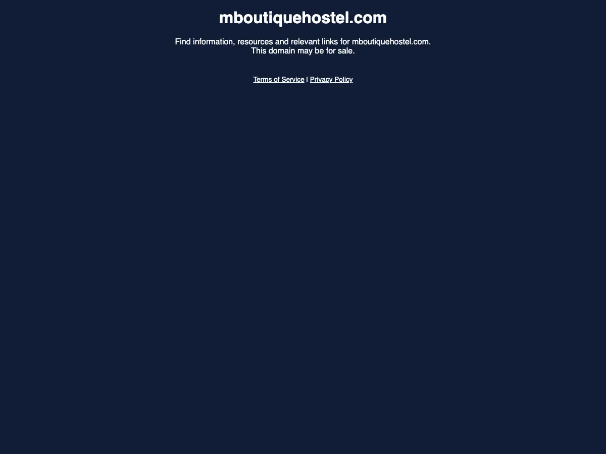 M Boutique Hostel's website