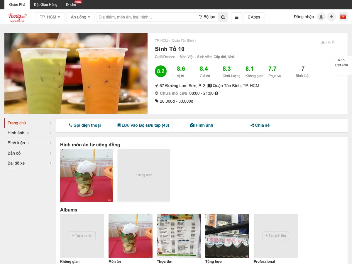 Sinh tố 10's website