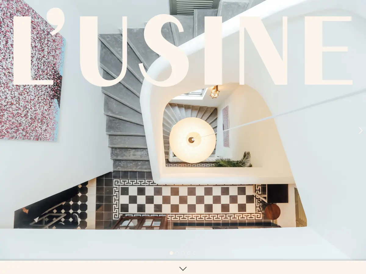 Nhà Hàng L'usine's website