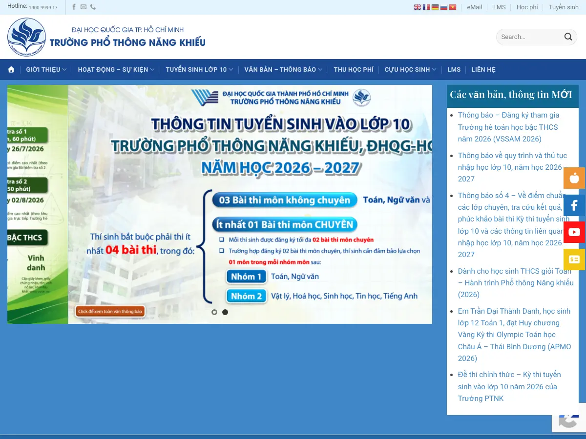 NANG KHIEU Library's website