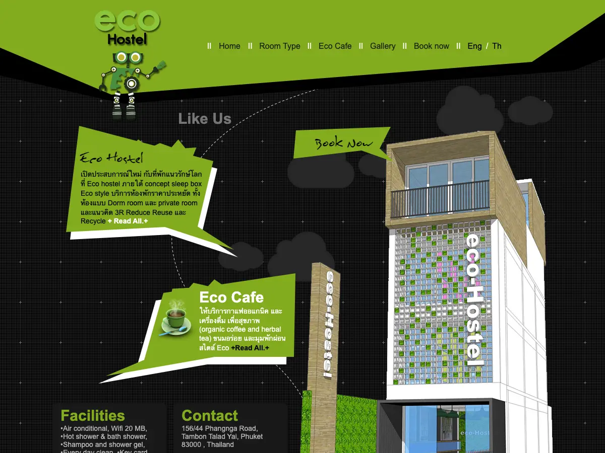 Eco Hostel Phuket's website
