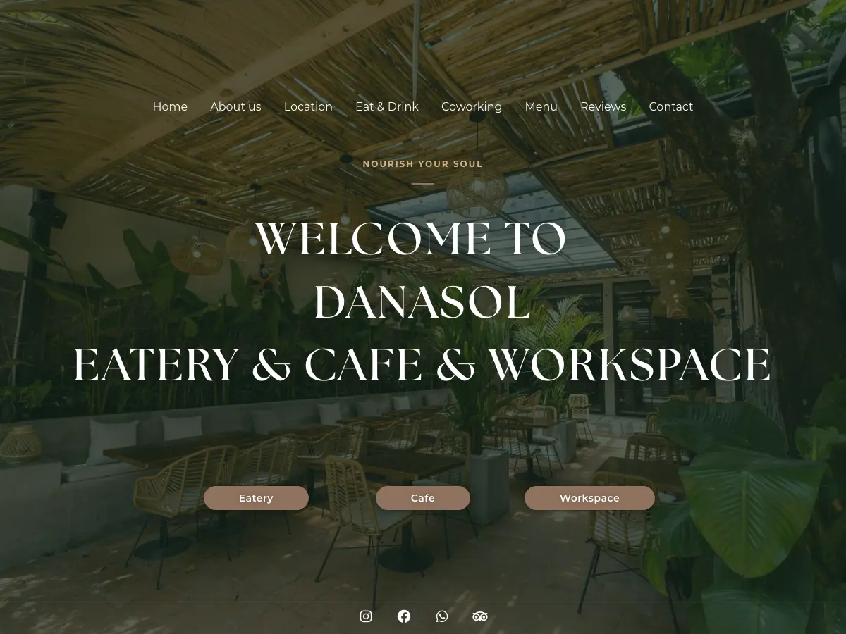 Danasol - Eatery Cafe Workspace's website