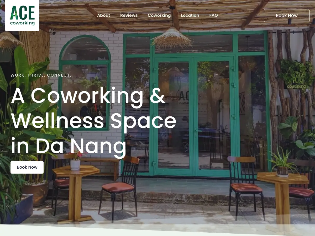 ACE Coworking Space's website